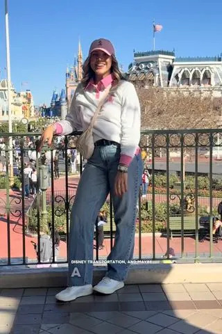 Sydney posing in front of Cinderella CastleCredit: @syd_sends_you