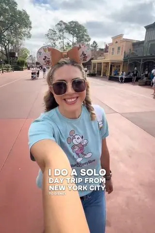Sydney walking through the park on one of her day tripsCredit: @syd_sends_you
