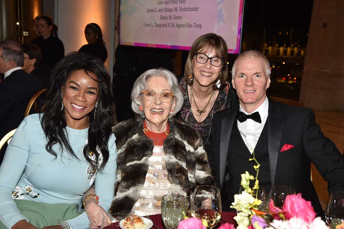 NEW YORK - APRIL 28: Denyce Graves, Barbara Tober, Millie Martini Bratten and Brandon Chrostowski attend New York Philharmonic Spring Gala Honoring Barbara Tober at David Geffen Hall on April 28, 2026 in New York. (Photo by Patrick McMullan/PMC) 