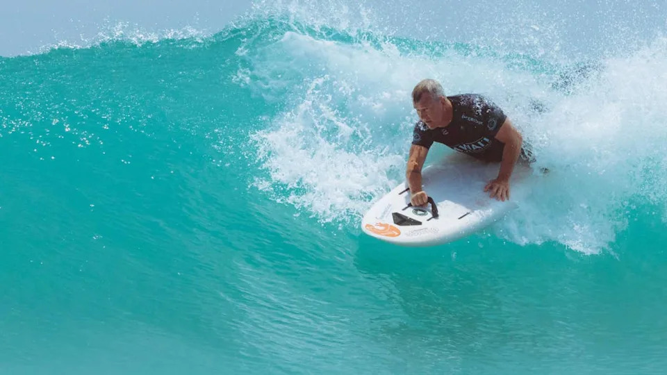 In the pocket at Queens, Hawaii Adaptive Surf Championship.<p>Tommy Pierucki</p>