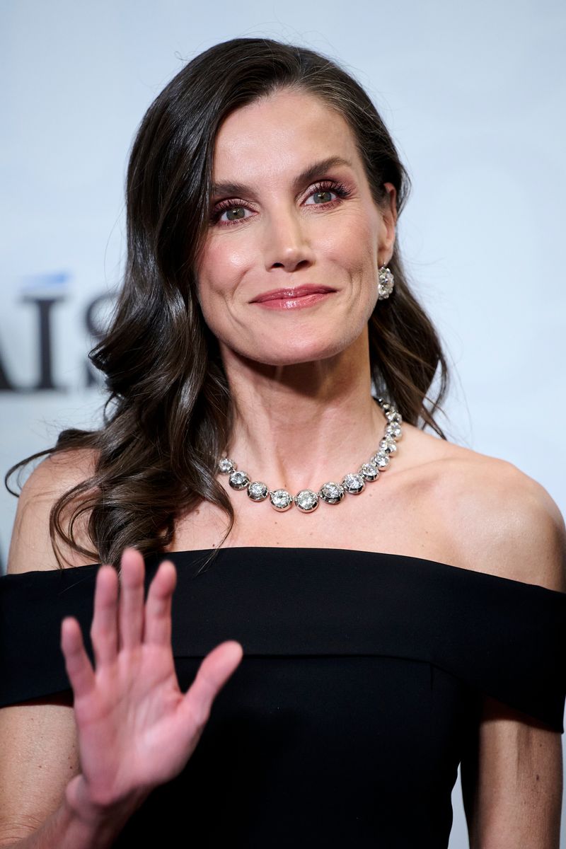 Queen Letizia has worn the heirloom earrings since 2017, reserving them for her most significant appearances.