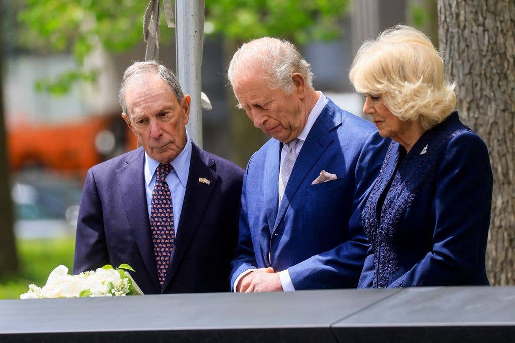 King Charles and Queen Camilla at the National September 11 Memorial