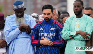 Arsenal super-fan New York Mayor Mamdani marks Eid in Gunners-themed kurta