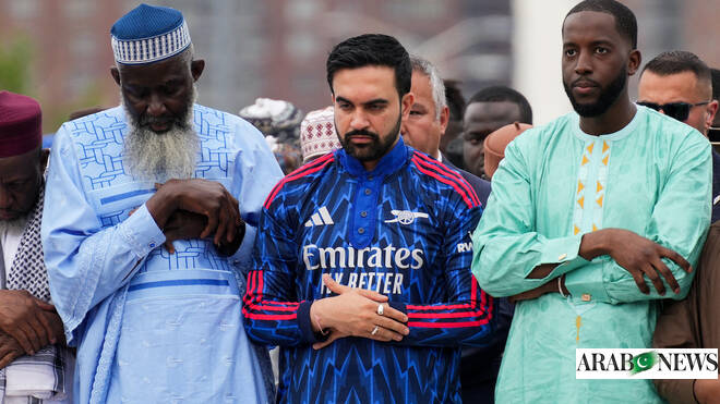 Arsenal super-fan New York Mayor Mamdani marks Eid in Gunners-themed kurta