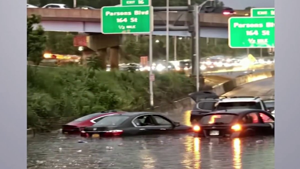 Woman reunites with firefighter who saved her life during flash flooding in Queens – NBC New York