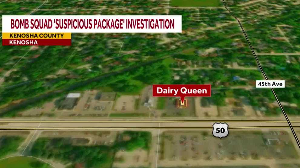 Bomb squad investigates 'suspicious' package outside Pleasant Prairie Dairy Queen