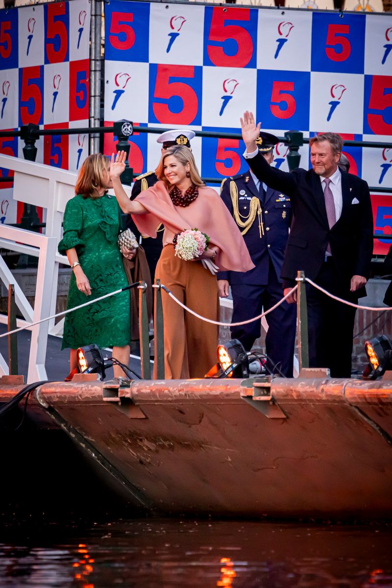Queen Máxima and King Willem-Alexander at the traditional Liberation Day concert.
