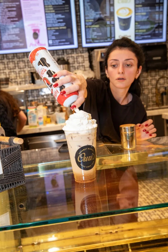 Thousands of social media videos boast about Ouri’s delicious coffee, including this cookie butter latte. Olga Ginzburg for the N.Y. Post