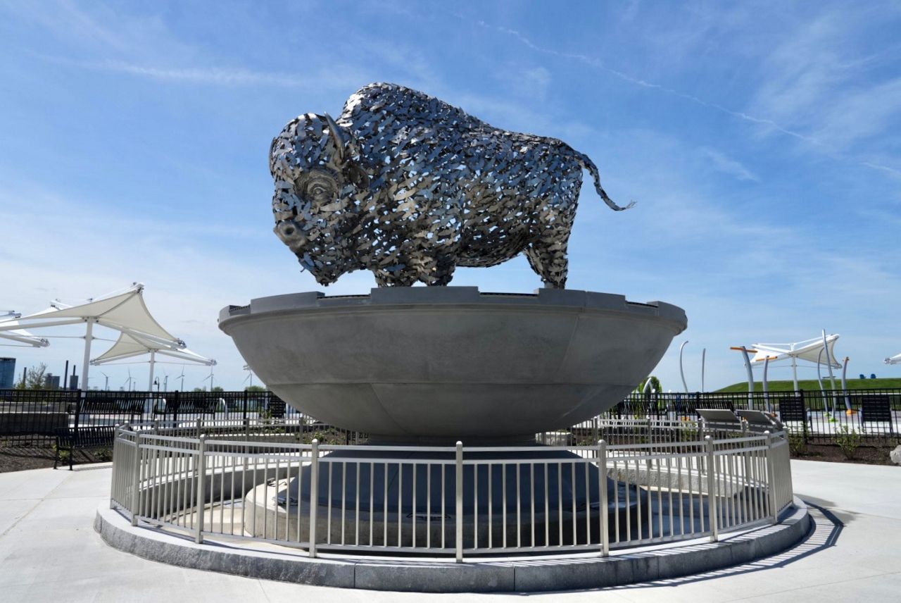 Buffalo statue