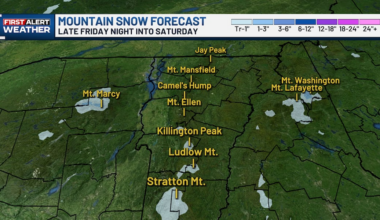 Mountain snow increasingly likely last weekend of May for the high peaks of Vt., N.Y., and N.H.