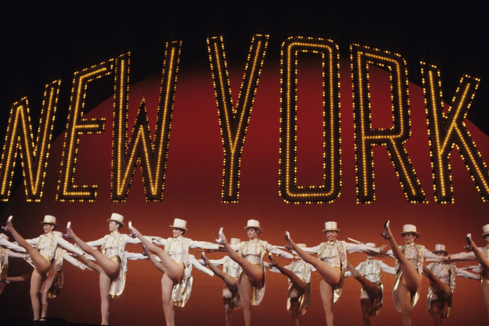 members of the rockettes dance group perform during a liberace concert at radio city music hall, new york, new york, 1985 photo by larry busaccawireimage