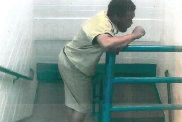 Jose Mejia Martinez, pictured here in a surveillance image, overdosed on methadone on June 10, 2021 at Riker's Island's George R. Vierno Center.