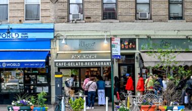 Brooklyn artist transforms drab Fifth Avenue planters into vibrant works of art • Brooklyn Paper