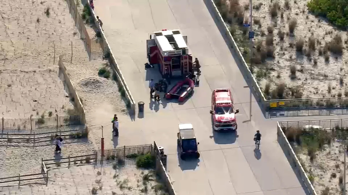 Missing swimmer search underway at Rockaway Beach, Queens