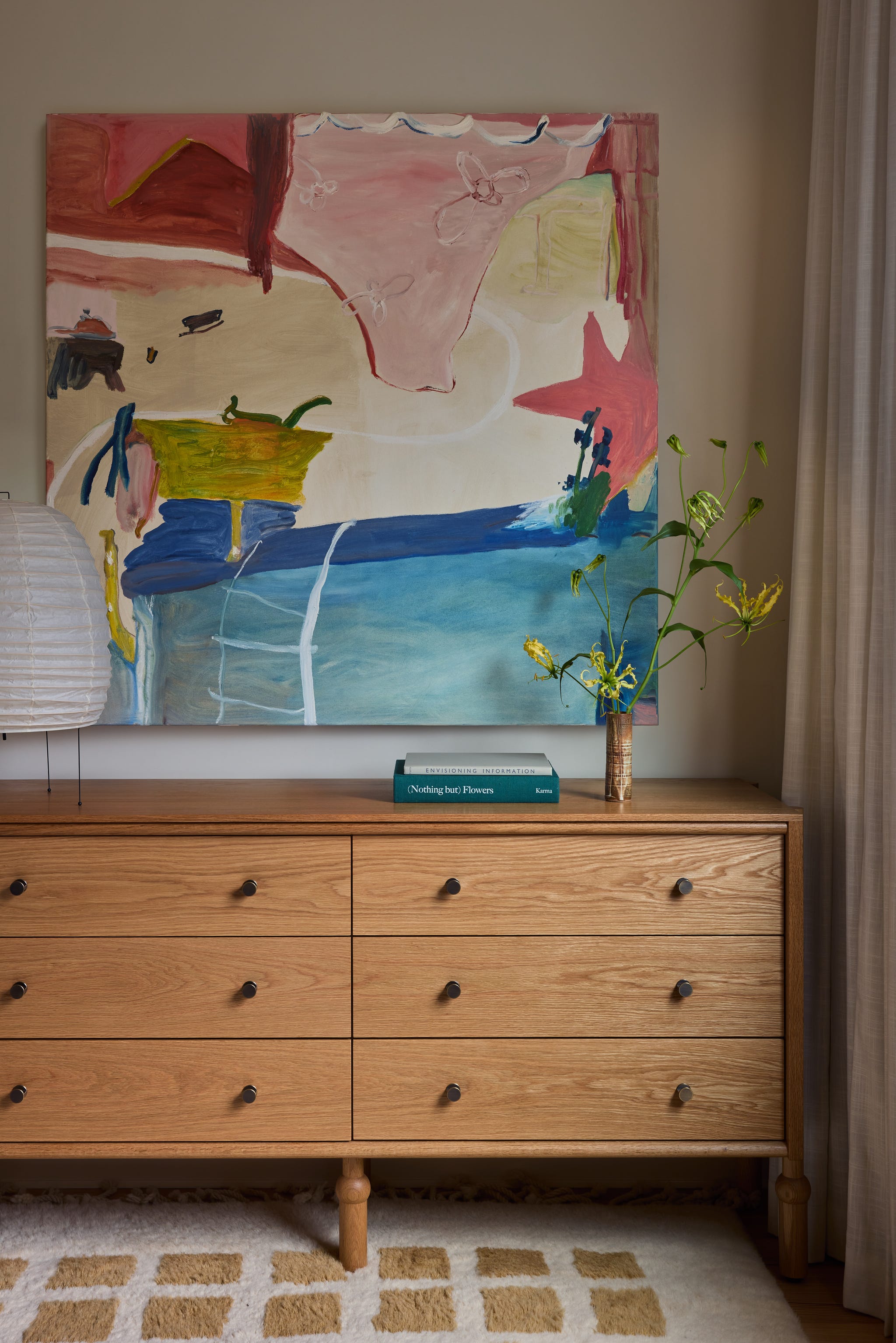 dresser and art