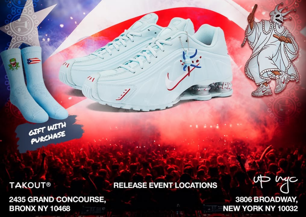 Takeout and Up NY Dropping Puerto Rico Nike Shox R4
