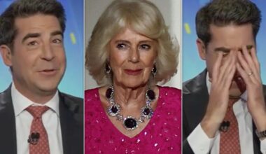 Jesse Watters Escorted Away From Queen Camilla After Gun Joke