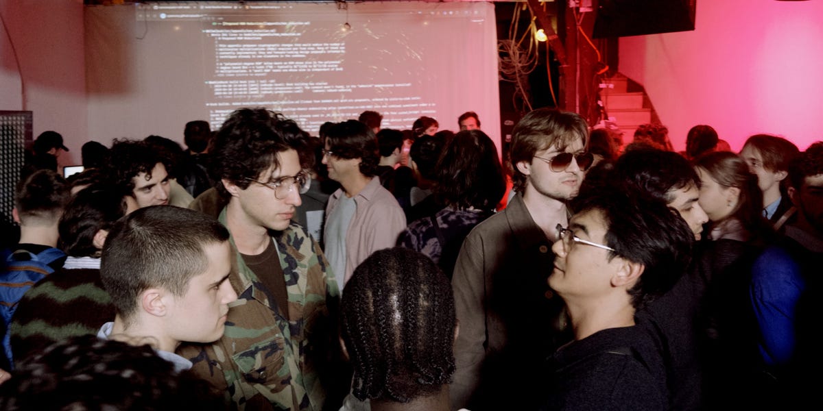 Inside an NYC 'AI Psychosis' Party With Diet Coke and Art Galore