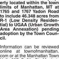 NOTICE OF PUBLIC HEARING MANHATTAN | Legals