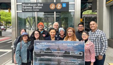 Velázquez gives DOT funds for Woodhaven |