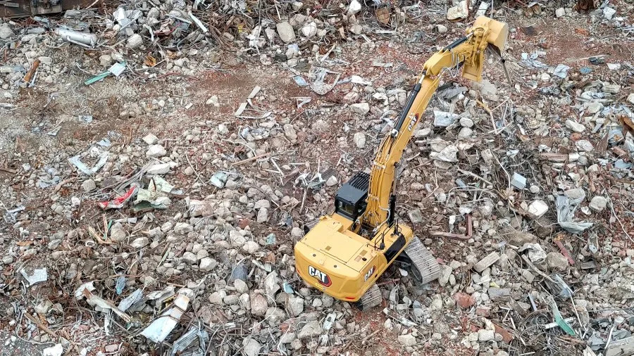 The Alpha-2 demolition project yielded 81 million pounds of debris and rubble. (United Cleanup Oak Ridge)
