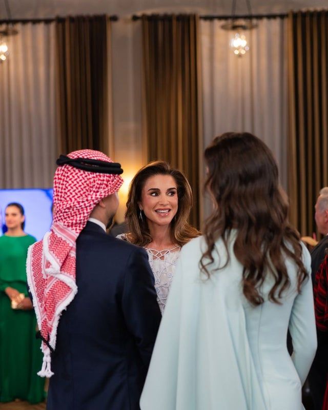 Members of the Hashemite Royal Family gather at Al Husseiniya Palace for the anniversary celebrations.