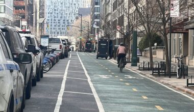 New York City plans to widen the protected bike lane on Sixth Avenue from 6 feet to 10 feet. (Spectrum News NY1/Samantha Liebman)