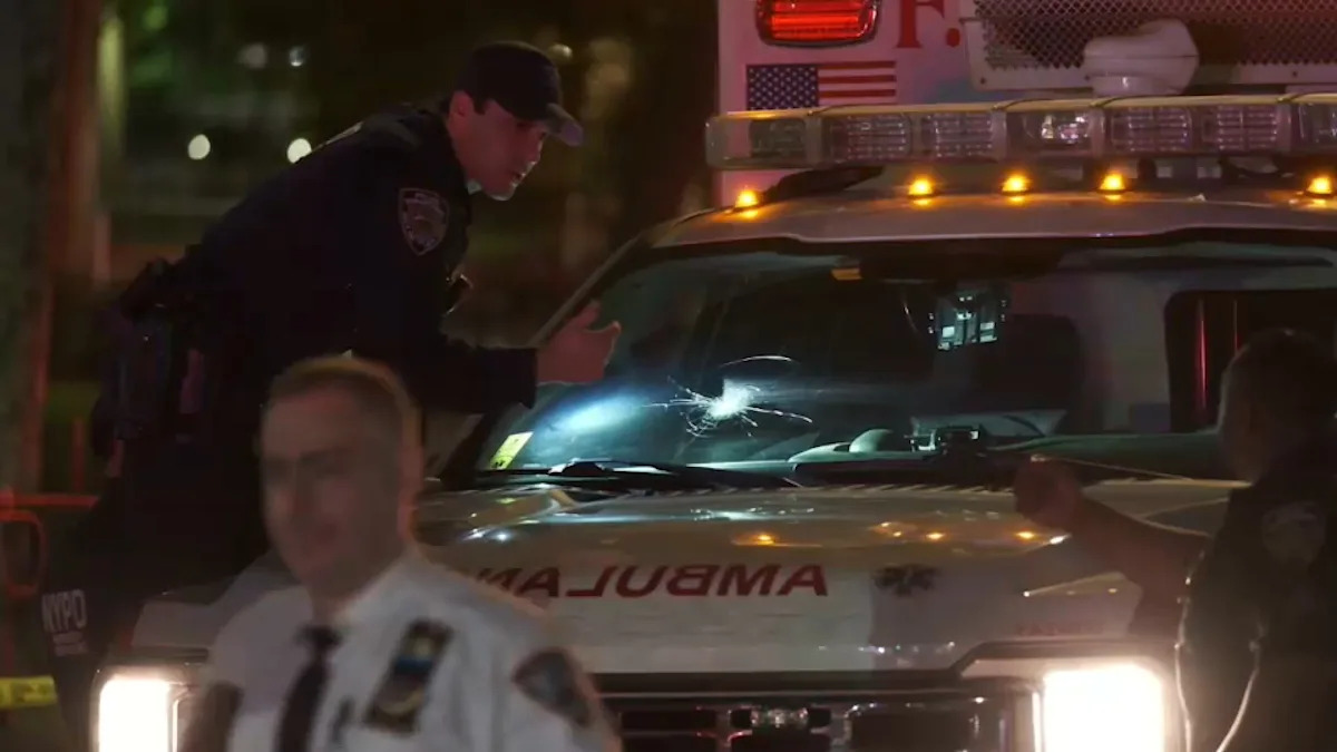 2 EMTs sitting in ambulance nearly hit by bullets in Claremont, Bronx