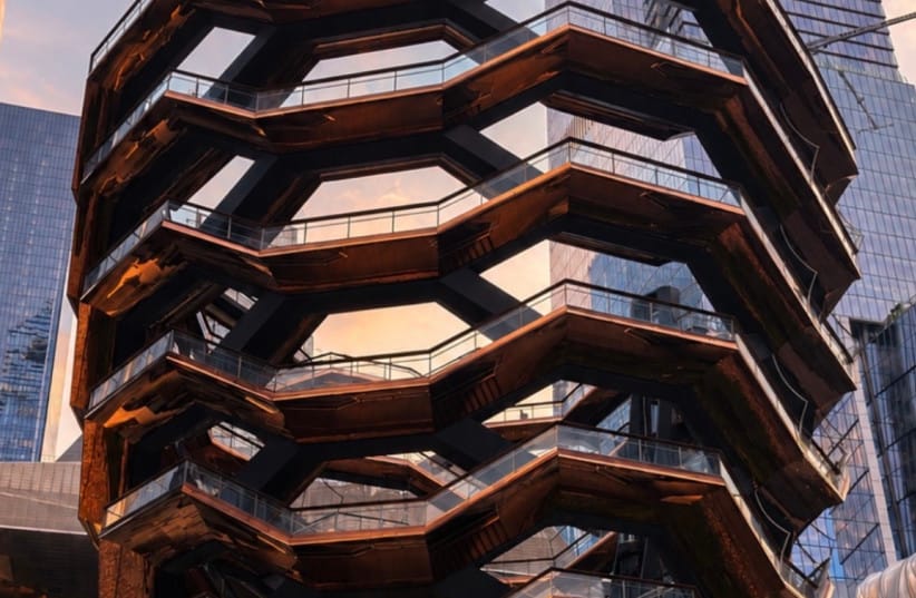 THE VESSEL: An interactive maze of staircases and platforms.
