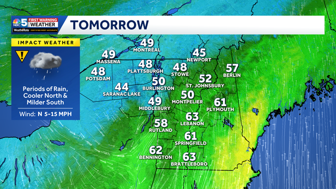 Wednesday Highs High temperature forecast Wednesday.