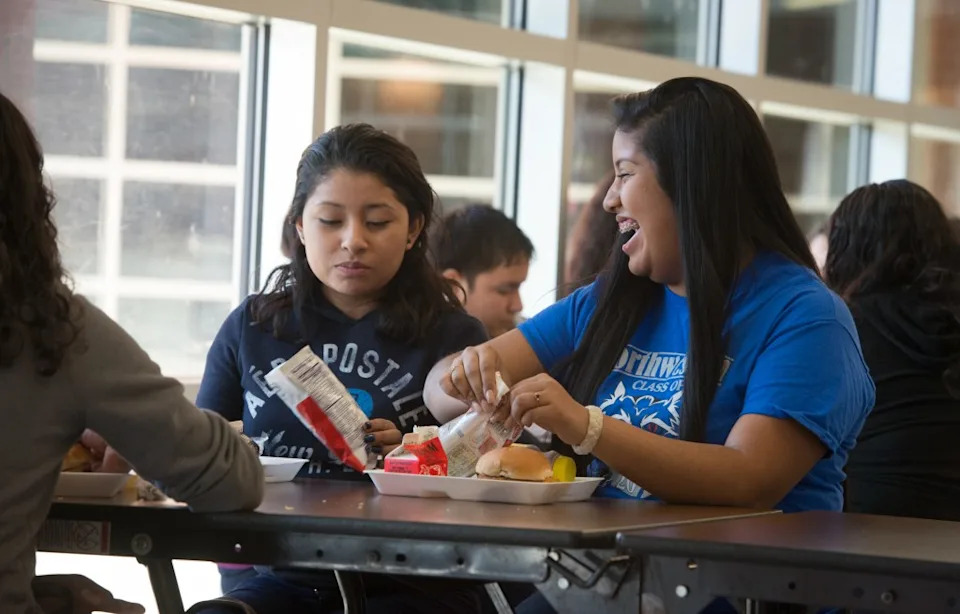Children are more engaged with teachers and each other now they are not on their phones, educators say. The Washington Post via Getty Images
