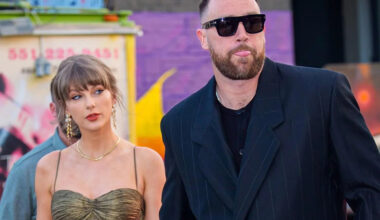 Taylor Swift Pairs $2,000 Gown with $1,700 Bag as She Attends Dinner Party with Fiancé Travis Kelce in N.Y.C.