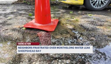 News 12 | Bronx | Sheepshead Bay Neighbors Frustrated Over Monthslong Water Leak