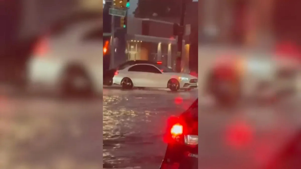 Heavy rainfall, thunderstorms bring flooded roadways, downed trees in New York City