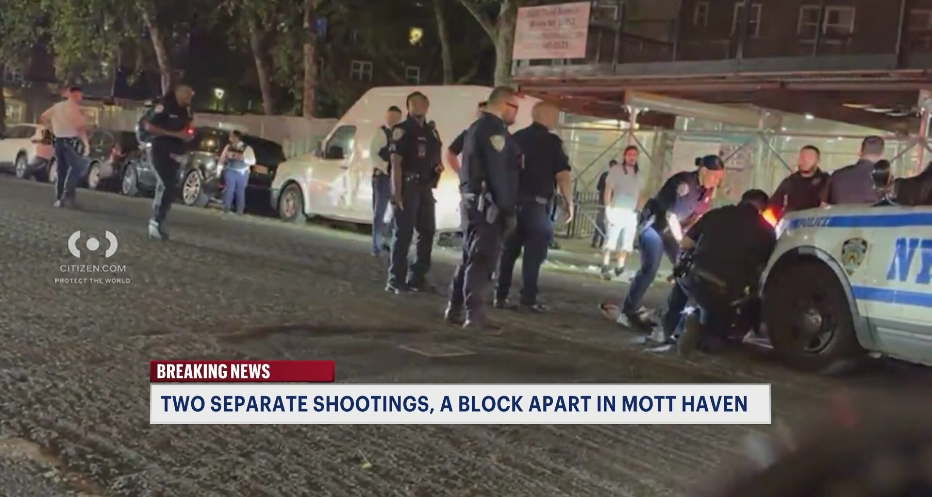 News 12 | Bronx | Two Overnight Shootings Happen Blocks Apart In Mott Haven