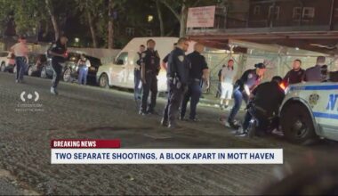 News 12 | Bronx | Two Overnight Shootings Happen Blocks Apart In Mott Haven