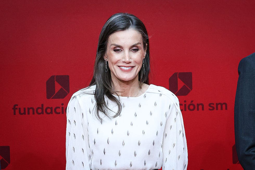 madrid, spain may 12 queen letizia of spain attends the el barco de vapor and gran angular youth literature awards at the real casa de correos on may 12, 2026 in madrid, spain photo by paolo bloccowireimage