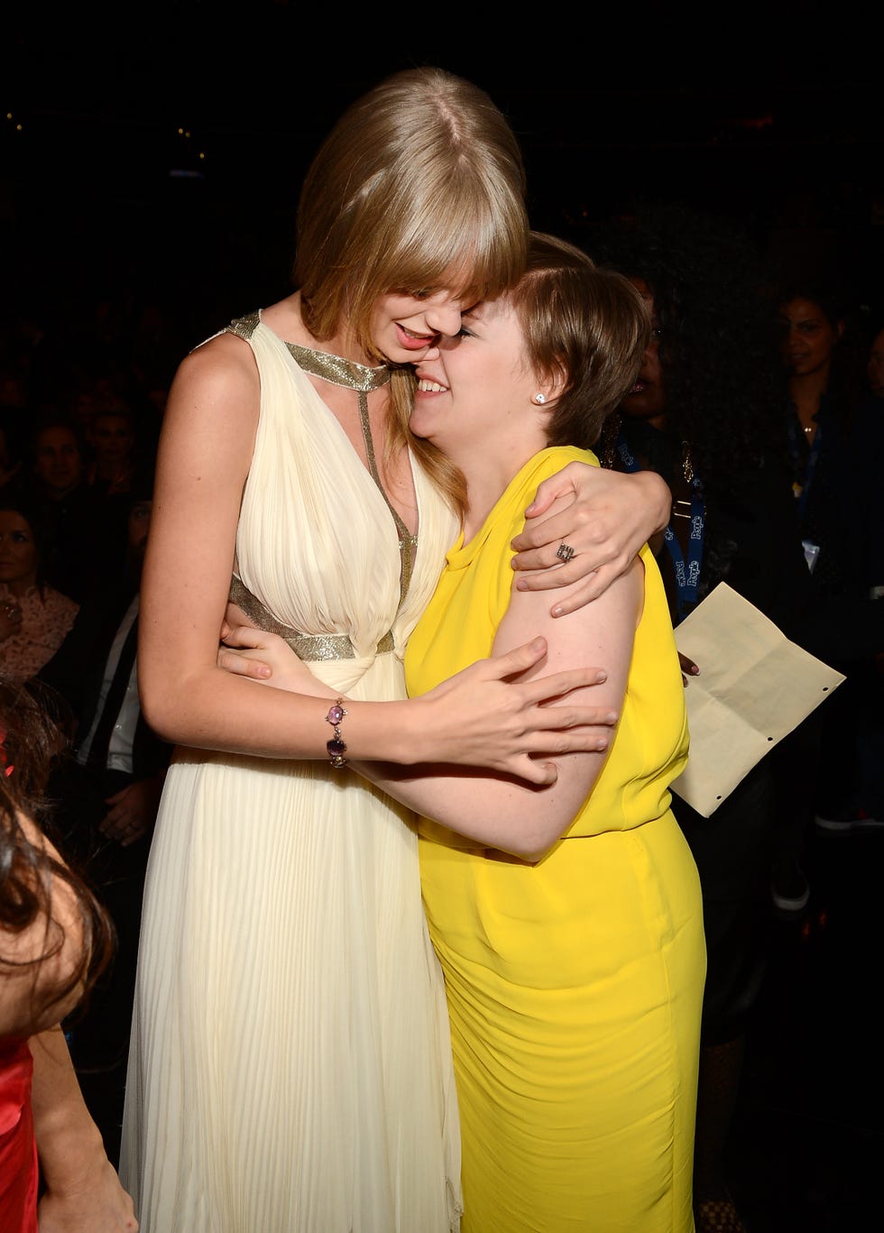 The 55th Annual GRAMMY Awards - Show Taylor Swift and Lena Dunham at the 55th Annual GRAMMY Awards.