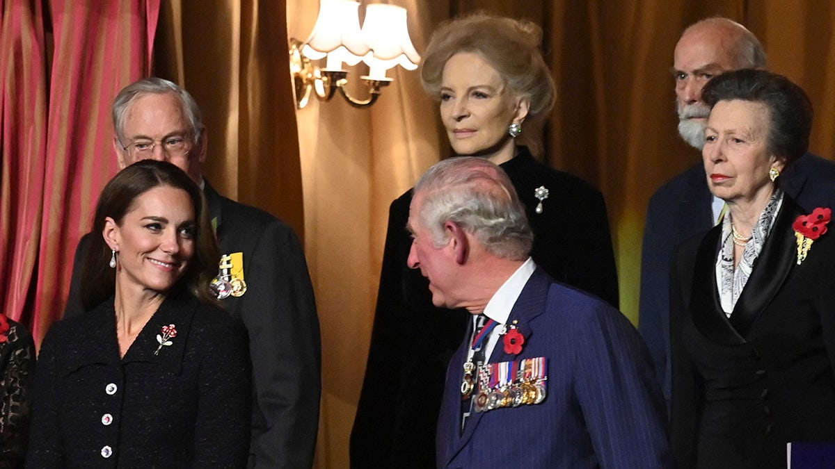 Prince William, Catherine Duchess of Cambridge, and Prince Charles attending the Royal British Legion festival of Remembrance at Albert Hall in London