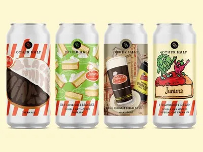 Junior’s and Other Half are teaming up on four limited-edition dessert-inspired beers, bringing classic New York flavors — Strawberry Cheesecake, Key Lime Cheesecake, Egg Cream, and Black and White Cookie — to cans and taps starting May 7. A very Brooklyn pairing. Good? Fuhgeddaboudit.