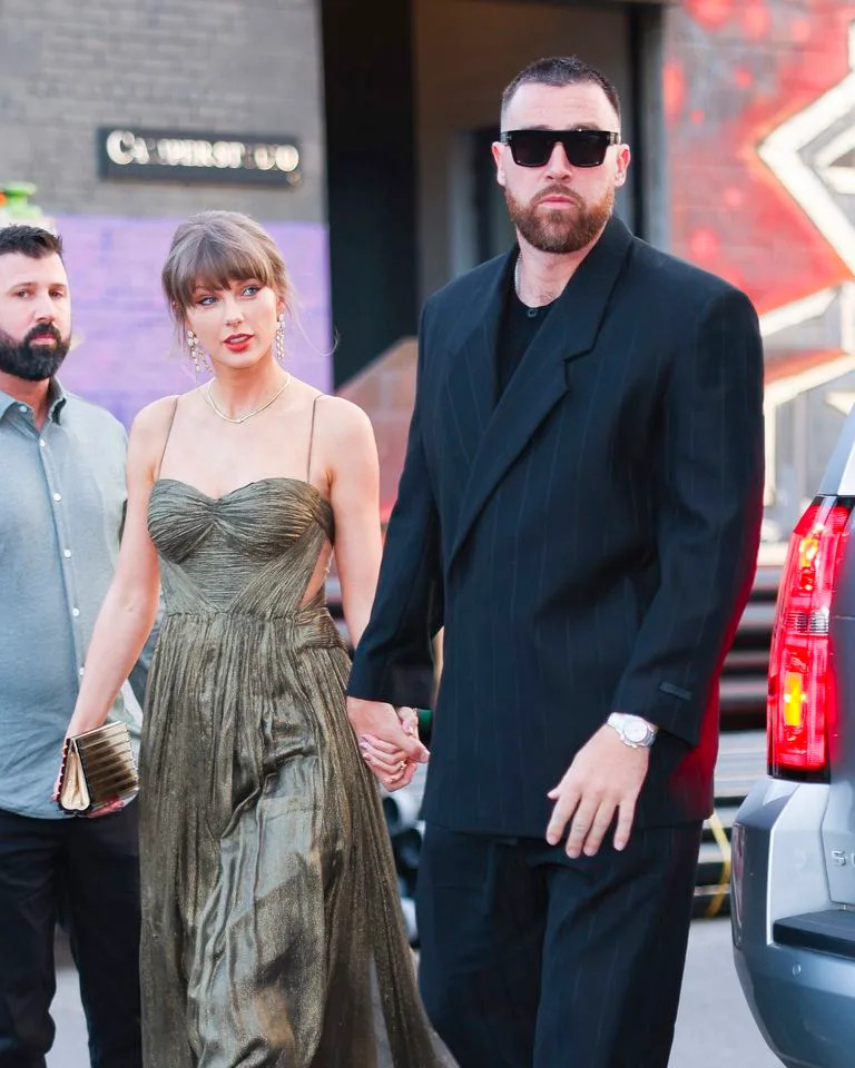 Taylor Swift and Travis Kelce arriving at Honey's on May 16, 2026.Credit: Getty