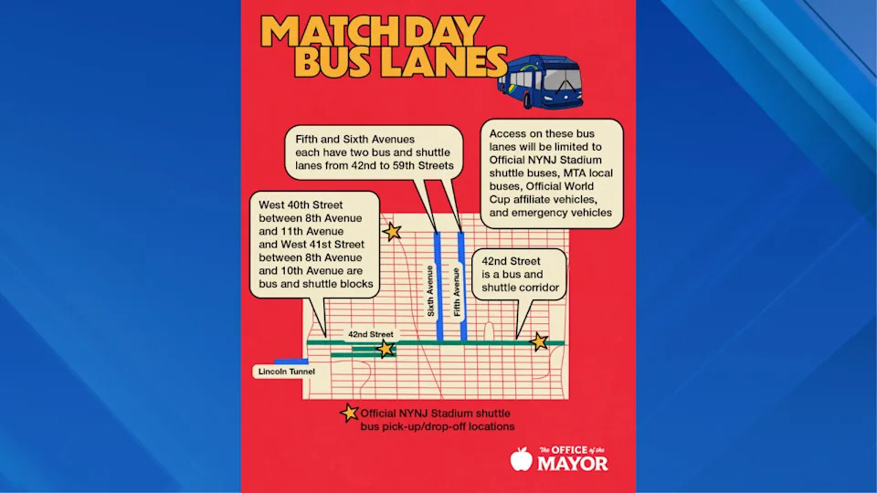 New York City will be under a gridlock alert for FIFA World Cup matches at MetLife Stadium, Mayor Zohran Mamdani announced on Friday
