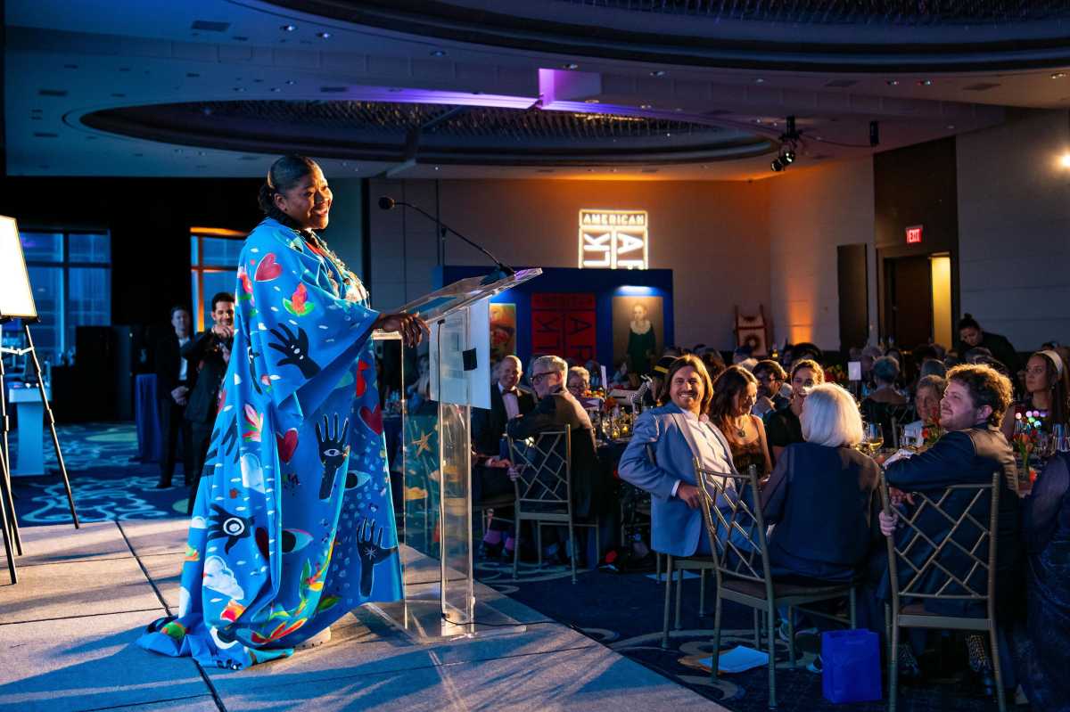 At the American Folk Art Museum Gala, the hand held the history
