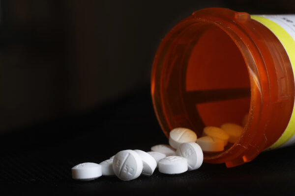 FILE - This photo shows an arrangement of Oxycodone pills in New York, Aug. 29, 2018. The state panel that will decide how Ohio distributes more than half of the money it will receive from a nationwide settlement regarding the opioid addiction crisis must make its records publicly available, the state Supreme Court ruled Thursday, May 11, 2023.