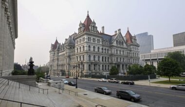 New York state Capitol. (AP Photo/Hans Pennink)