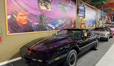 This photo provided by Jim Wojdyla shows a replica of the black Pontiac Trans Am from the 80s TV series, “Knight Rider," on Monday, May 11, 2026, at the Volo Museum in Volo, Ill. Photo: Jim Wojdyla via AP