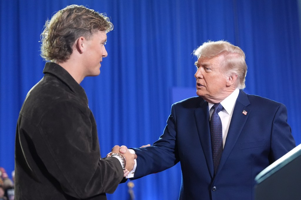 Greene: Giants quarterback Jaxson Dart gets penalty flag for supporting President Trump
