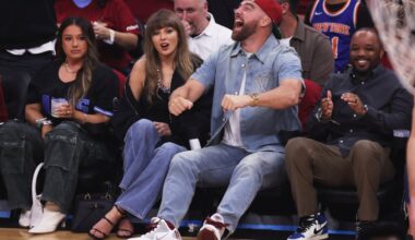 Taylor Swift and Travis Kelce sit courtside at Knicks-Cavs game – NBC New York