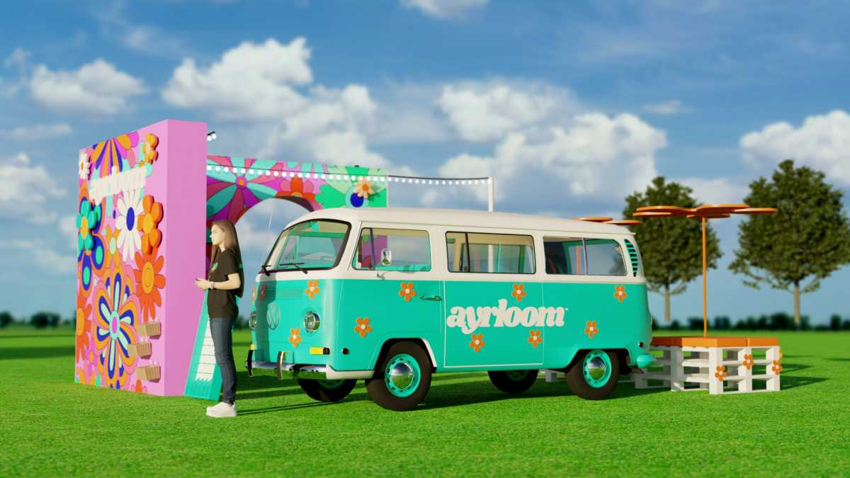 a rendering of ayrloom's Gov Ball activation.