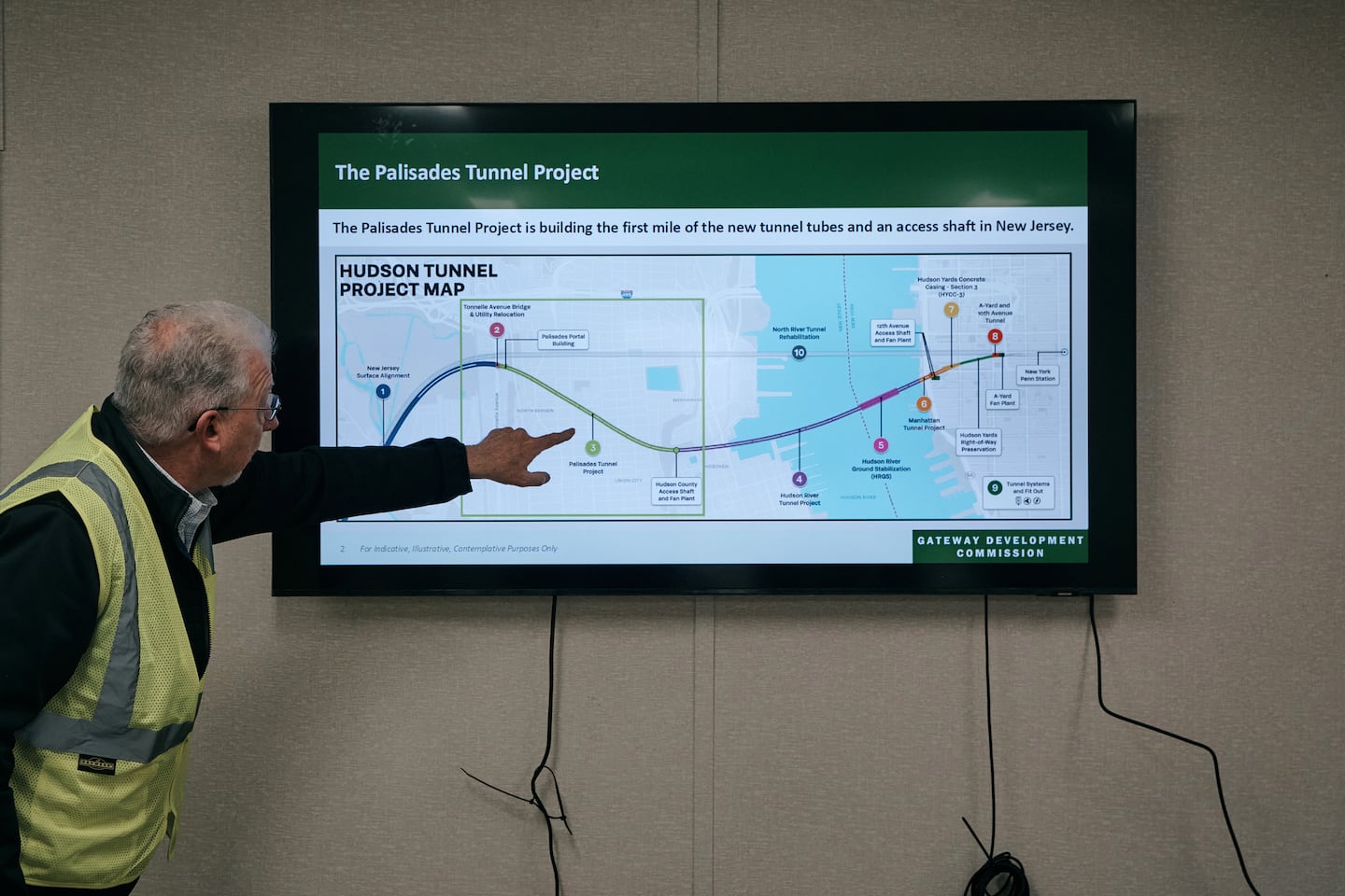 James Starace pointed to a map of the project.